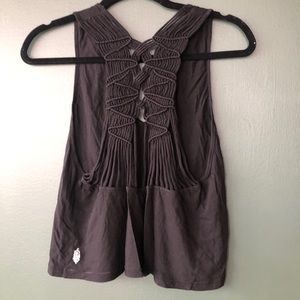 Free People crochet back tank